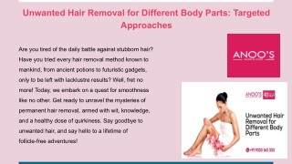 Unwanted Hair Removal for Different Body Parts_ Targeted Approaches