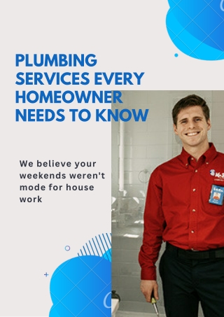 Plumbing Services Every Homeowner Needs To Know