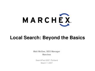 Local Search: Beyond the Basics