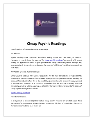 Psychic Phone Line | Gail Keenan Psychics