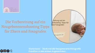 Die Vorbereitung auf ein Neugeborenenshooting Tipps für Eltern und Fotografen