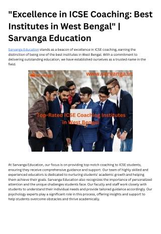 Sarvanga Education