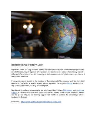 International Family Law