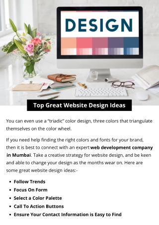 Top Great Website Design Ideas