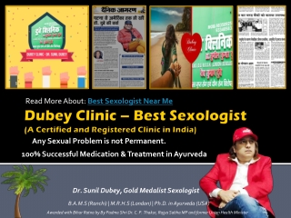 Best Sexologist in Patna online for Sexual Patients | Dr. Sunil Dubey