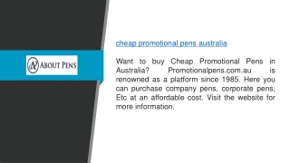 Cheap Promotional Pens Australia Promotionalpens.com.au