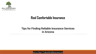 Tips for Finding Reliable Insurance Services in Arizona