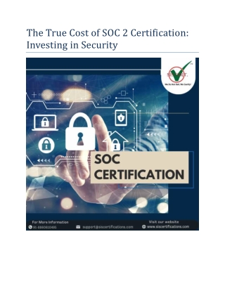 The True Cost of SOC 2 Certification: Investing in Security