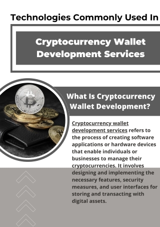 Cryptocurrency Wallet Development Services