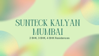 Sunteck Kalyan Mumbai - PDF