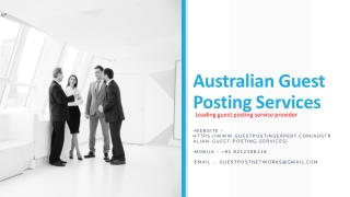 australia guest posting services