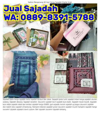 088ᑫ.8Зᑫ1.5ᜪ88 (WA) Sajadah Berbulu Hampers Lebaran Sajadah