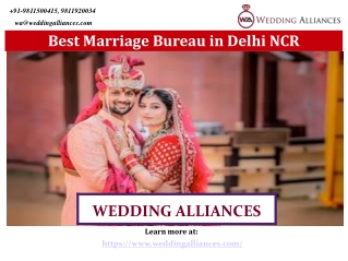 The Best Marriage Bureau in Delhi NCR