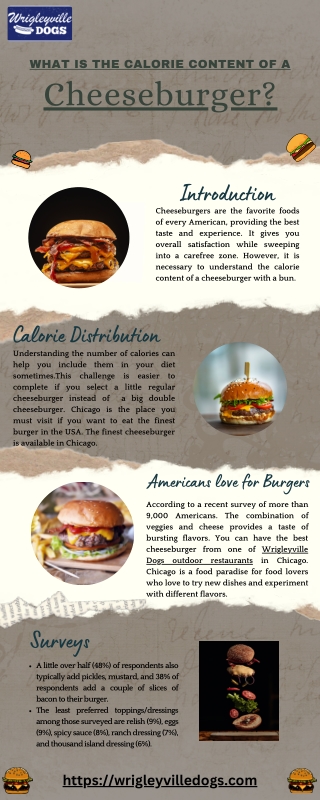 What Is the Calorie Content of a Cheeseburger?