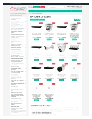 AGM Electrical Supplies: Your One-Stop Shop for CCTV NVR, DVR & IP Cameras