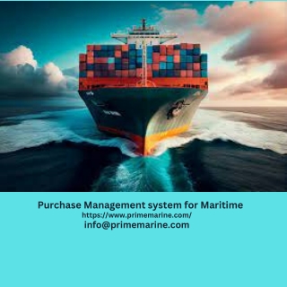 Purchase Management system for Maritime