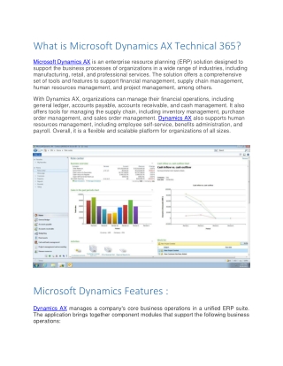 Microsoft Dynamics AX Technical 365 Online Training