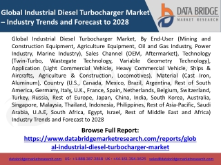 Global Industrial Diesel Turbocharger Market