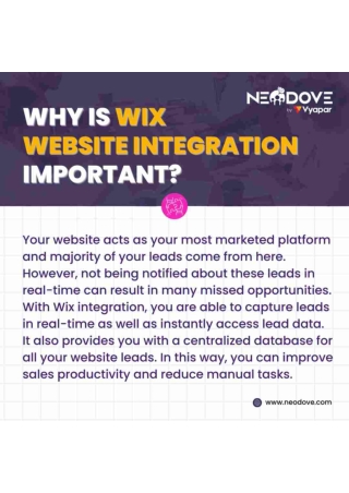 Wix website Integration