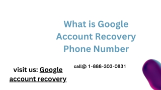 Google account recovery