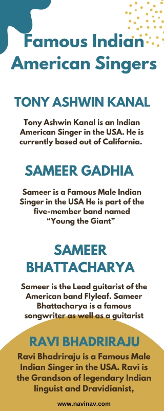 Famous Indian American Singers - Info (1)