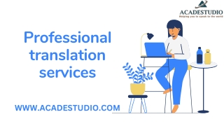 Professional translation services