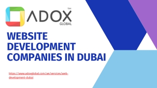 Website Development Companies In Dubai