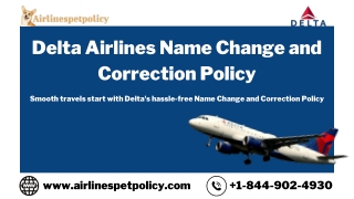 Delta Airlines Name Change | Correction Policy