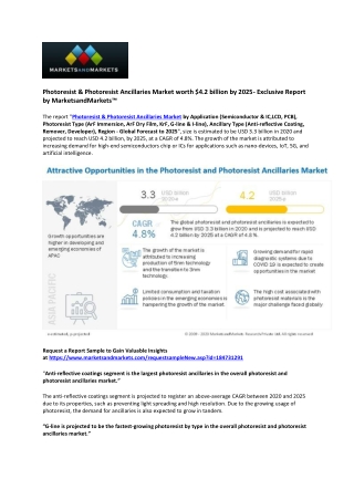 Photoresist & Photoresist Ancillaries Market Forecast: Growth, Trends, and Outlo