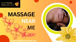 Massage near Me: Discover Relaxation and Relief