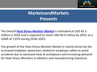 Enhancing Worker Well-being: Heat Stress Monitor Market Estimated at $60.9 MN