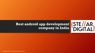 Best android app development company in India