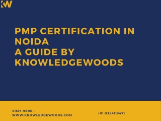 PMP Certification Training in Noida | knowledgewoods