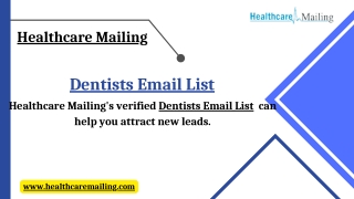 Purchase our CASS-certified dentists mailing list to target and connect with den