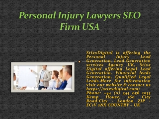 Personal Injury Lawyers SEO Firm USA