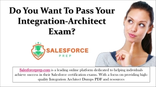 Download Integration-Architect Dumps - Salesforceprep.com