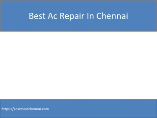 Best Ac Repair In Chennai