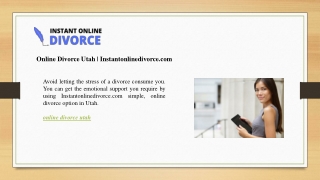 Online Divorce Utah  Instantonlinedivorce.com