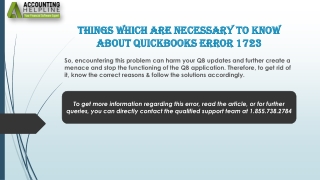 The best ever method to fix QuickBooks Error 1723