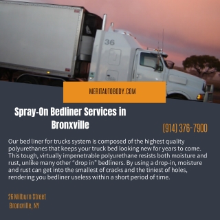 Spray-On Bedliner Services in Bronxville