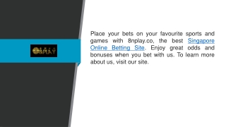 Singapore Online Betting Site 8nplay.co