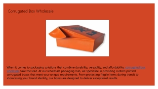 Corrugated Boxes wholesale