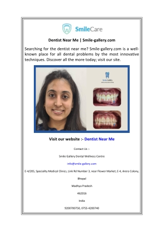 Dentist Near Me  Smile-gallery.com