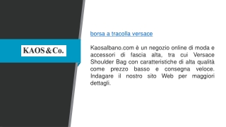 Borsa a tracolla Versace Kaosalbano.com