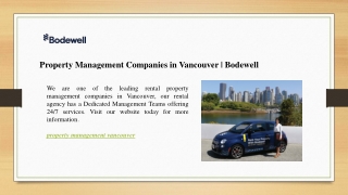 Property Management Companies in Vancouver  Bodewell