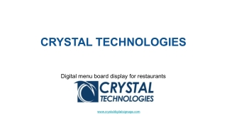 CRYSTAL TECHNOLOGIES