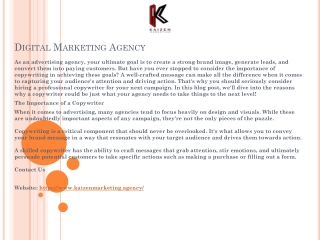 Digital Marketing Agency