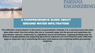 Comprehensive Guide About Ground Water Infiltration: Parjana Engineering