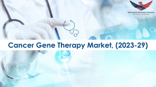 Cancer Gene Therapy Market Opportunities, Business Forecast To 2029