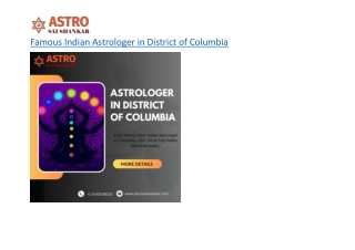 Famous Indian Astrologer in District of Columbia